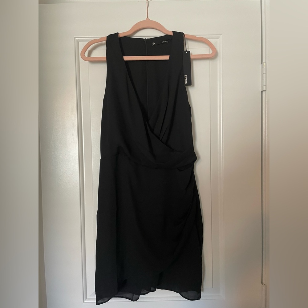 Krisa Black Mini Dress
